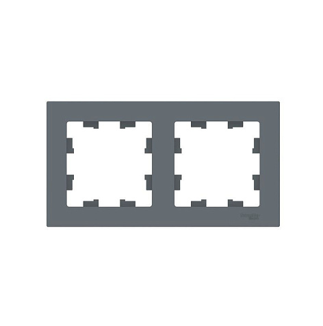 Рамка для розеток и выключателей AtlasDesign 2м грифель купить в СОМ