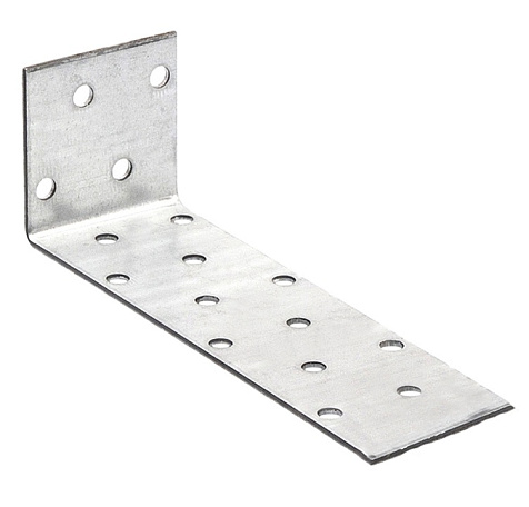 Уголок крепежный анкерный 40х120х40 мм, оцинкованный купить в СОМ