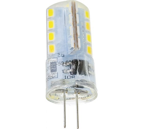 Лампа светодиодная G4 220V 3W 4200К 320гр 38х11 G4RV30ELC купить в СОМ