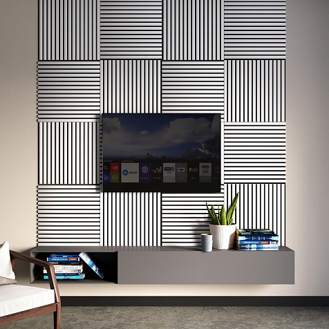 Панель МДФ Акустическая Comfort Standart Белый 600х600х9мм купить в СОМ