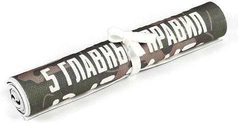 Коврик лежак банный 5 главных правил в бане 150х50см Банная забава купить в СОМ