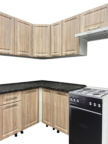 Фасад МДФ Дуб Сонома, 716*396мм, Фрезеровка Монца купить в СОМ