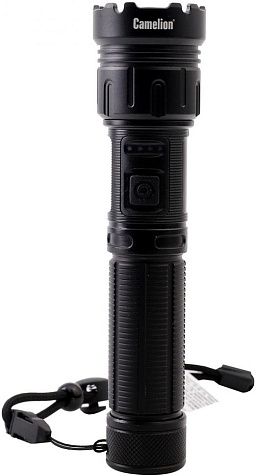 Фонарь ручной Camelion E14102 акк.18650+запасн, 10W, 800lm, до 500м, 7500K, 7реж. USB-Type-C магнит купить в СОМ