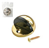 Упор дверной ЧИБИС 957GR, шарик, серый графит, D-40мм, h-21мм купить в СОМ