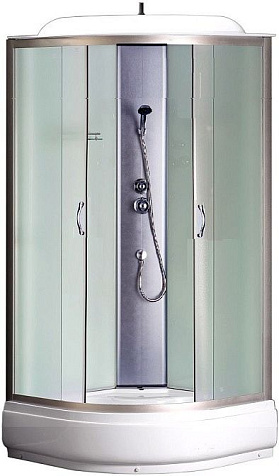Кабина душевая Loranto CS-6680-25FM 80 х80 х215 мм, кирпичный узор, средний поддон купить в СОМ