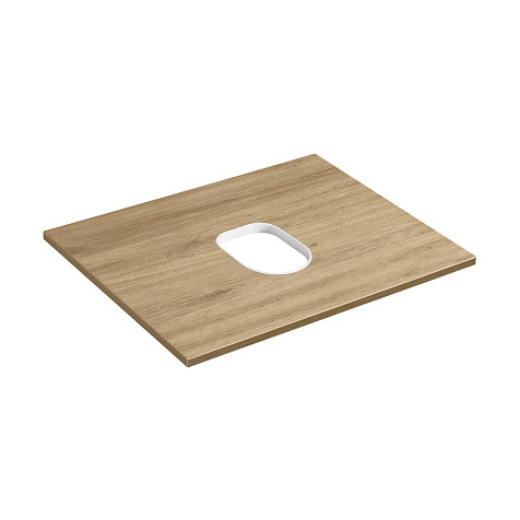 Тумба Акватон Либерти 60/2 дуб эльвезия, столешница купить в СОМ