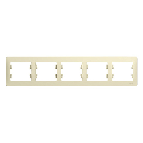 Рамка 5м бежевая  горизонтальная GLOSSA купить в СОМ